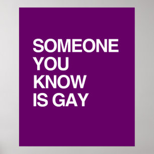 IEMAND DIE JE WEET IS GAY POSTER