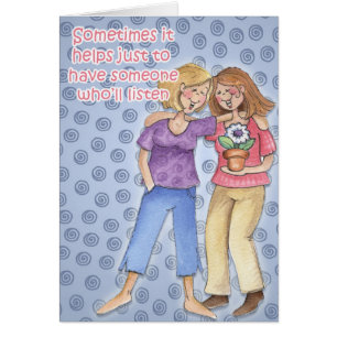 Iemand die zal luisteren