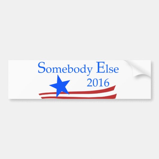 Iemand Else 2016 Bumpersticker (Voorkant)