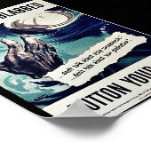 Iemand heeft Button je lip. Poster (Hoek)