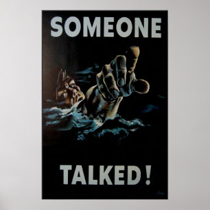 Iemand heeft gesproken poster