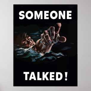 Iemand heeft gesproken poster