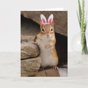 Iemand houdt van je Chipmunk Feestdagen Kaart