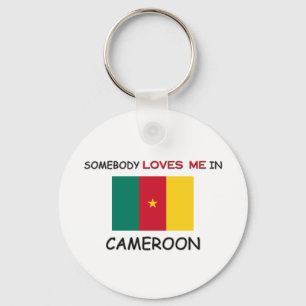 Iemand houdt van mij in CAMEROON Sleutelhanger