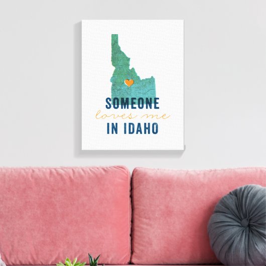 Iemand houdt van mij in Idaho Canvas (Insitu (Woonkamer))