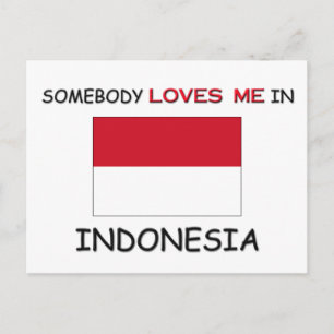 Iemand houdt van mij in INDONESIË Briefkaart
