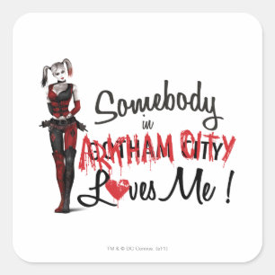 Iemand in AC houdt van me - Harley Vierkante Sticker