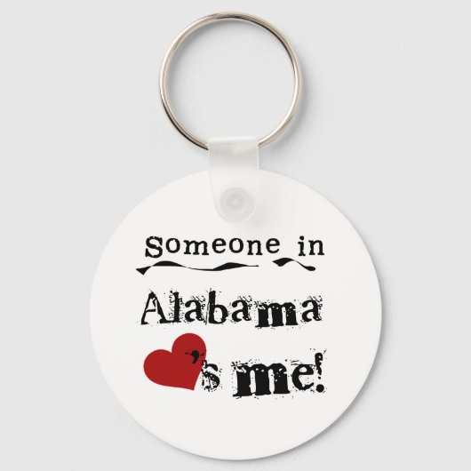 Iemand in Alabama houdt van mij Sleutelhanger (Voorkant)