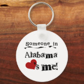 Iemand in Alabama houdt van mij Sleutelhanger (Voorkant)