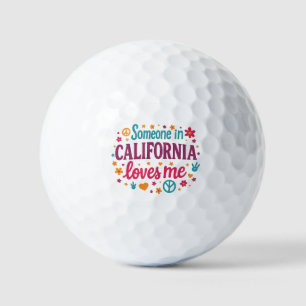 Iemand in Californië houdt van grappige cadeaus Golfballen