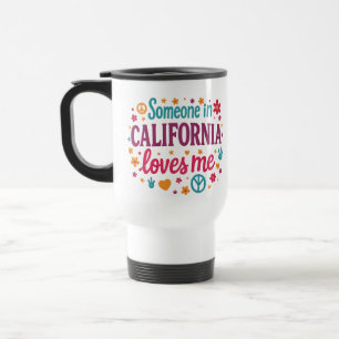 Iemand in Californië houdt van grappige cadeaus Reisbeker