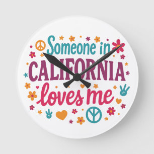 Iemand in Californië houdt van grappige cadeaus Ronde Klok