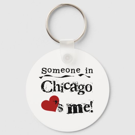 Iemand in Chicago Sleutelhanger (Voorkant)