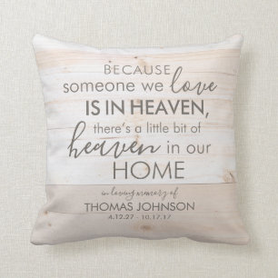 Iemand in de Heaven Memorial Pillow Kussen