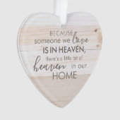 Iemand in de hemel met acrylhartversiering ornament (voorkant)