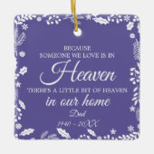 Iemand in de winter Greenery Foto Keramisch Ornament (Voorkant)