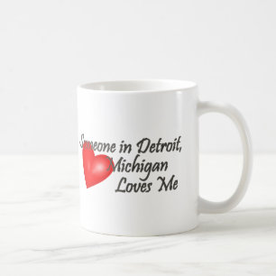 Iemand in Detroit houdt van me Koffiemok