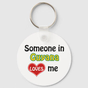 Iemand in Guyana houdt van me Sleutelhanger