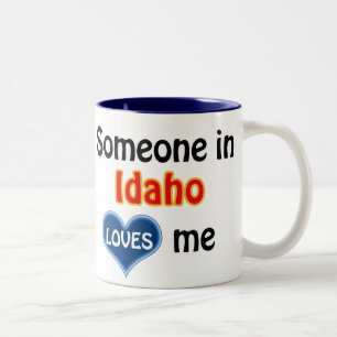 Iemand in Idaho houdt van mij Tweekleurige Koffiemok