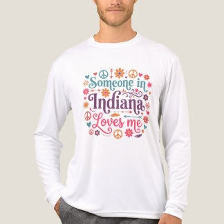 Iemand in Indiana houdt van mij Boho Hippie Design Tri-Blend Shirt