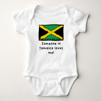 Iemand in Jamaica houdt van mij Jamaicaanse vlag Romper