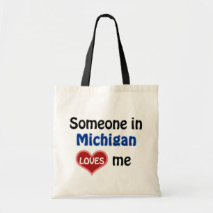Iemand in Michigan houdt van mij Tote Bag