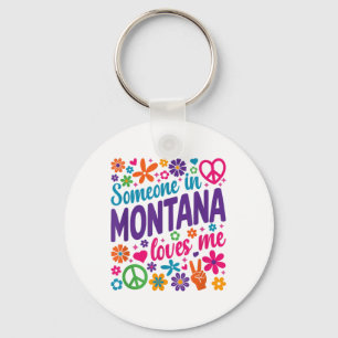 Iemand in Montana houdt van me _1 Sleutelhanger