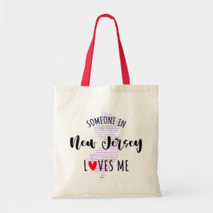 Iemand in New Jersey houdt van me Canvas tas