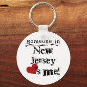 Iemand in New Jersey houdt van mij Sleutelhanger (Voorkant)