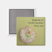 Iemand in North Carolina houdt van je - Magnet Magneet (Voorkant / Achterkant)