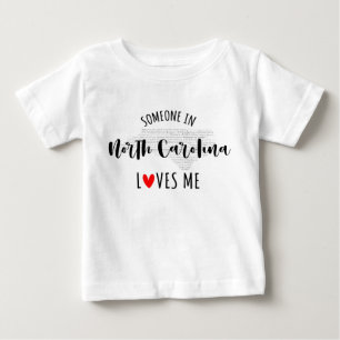 Iemand in North Carolina houdt van me Baby T shirt
