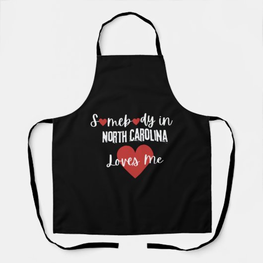 Iemand in North Carolina houdt van me Schort (Voorkant)