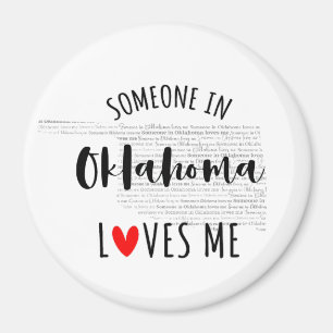 Iemand in Oklahoma houdt van me Magnet Magneet