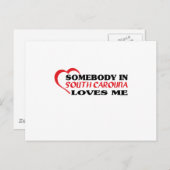 Iemand in South Carolina houdt van mij shirten Briefkaart (Voorkant / Achterkant)
