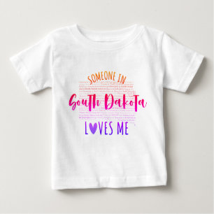 Iemand in South Dakota houdt van me Baby T shirt