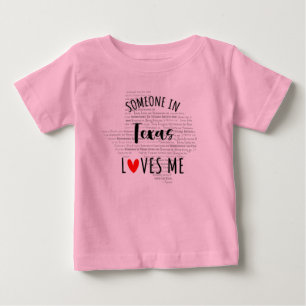 Iemand in Texas houdt van me Baby T shirt