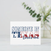 Iemand in Texas houdt van mij Briefkaart (Staand voorkant)