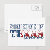 Iemand in Texas houdt van mij Briefkaart (Voorkant / Achterkant)