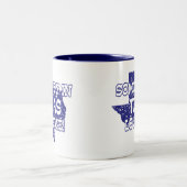 Iemand in Texas houdt van mij Tweekleurige Koffiemok (Center)