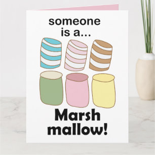 Iemand is een Marshmallow Grappige Voedsel Citaat Kaart