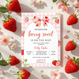 Iemand is heel zoet Baby Shower Uitnodiging