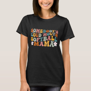 Iemand is Loudmouth Softball Mama Softball Mo T-shirt