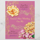 Iemand kijkt over mij gedicht papier (Voorkant)