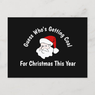 Iemand krijgt geld voor kerstBriefkaart Briefkaart