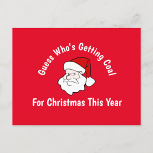 Iemand krijgt geld voor kerstBriefkaart Briefkaart