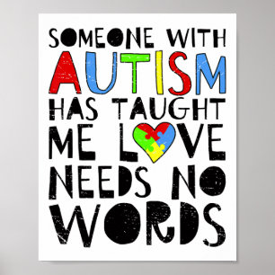 Iemand met autisme heeft me geleerd dat ik geen WO Poster