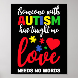 Iemand Met Autisme Leerde Me Dat Liefde Geen Woord Poster