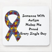 Iemand met autisme maakt dat ik elke Da druk Muismat (Voorkant)