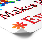 Iemand met AUTISme maakt me klein Poster (Hoek)