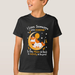 Iemand met leukemie bewustzijn Oranje lint vrouwen T-shirt